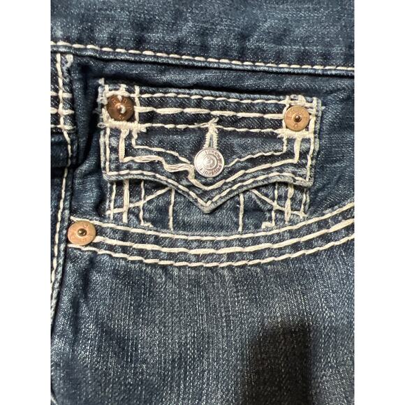 True Religion Mens Straight Sticking Flap Jeans Size 38 - Picture 6 of 13